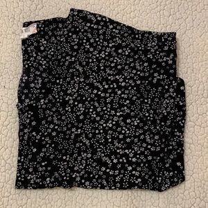 Black Floral Blouse